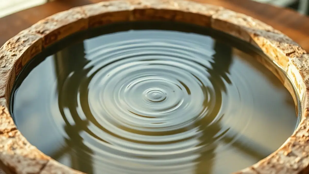 ripples spreading across still water in a stone basin — illustration for Why Do I Avoid Conflict